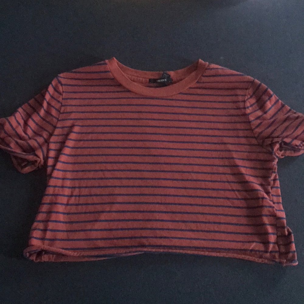 striped crop top